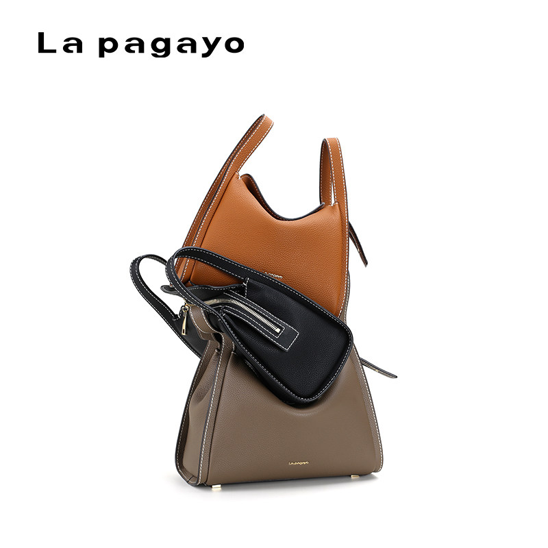 La pagayo/帕佳图真皮菜篮子包手拎包水桶包大容量单肩包斜挎女包,淘宝优惠券,粉丝福利购,淘宝优惠卷