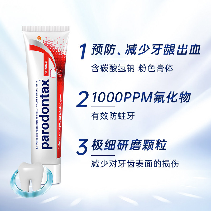 进口益周适parodontax改善牙龈牙膏 益周适海外牙膏