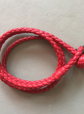 欧美风女士真皮编织双层饰品手环
