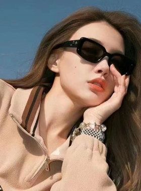韩系优雅方形墨镜女潮方圆脸显瘦