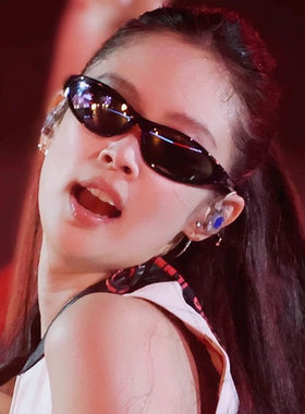 Jennie同款猫眼墨镜女时髦显脸小