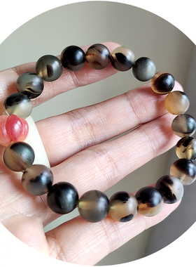 女士羊角手链民族风真品手串天然