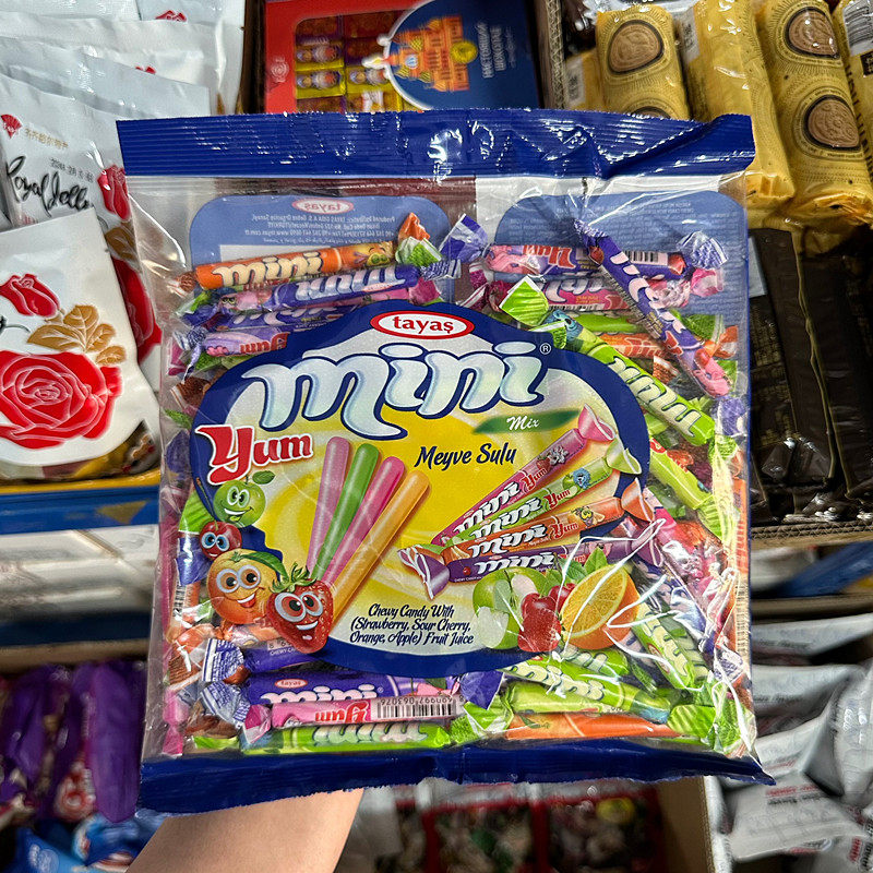 土耳其原装进口tayas迷你水果味奶条果汁糖果草莓樱桃苹果橙零食,淘宝优惠券,粉丝福利购,淘宝优惠卷
