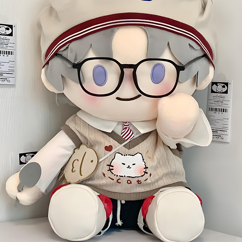 小猫抱抱鱼40cm棉花娃娃衣服一番赏无属性40厘米玩偶坐姿娃衣替换 - 图2