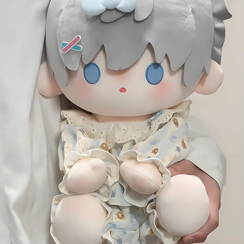 现货居家睡衣40cm厘米娃衣坐姿棉花娃娃衣服无属性玩偶公仔替换装 - 图1