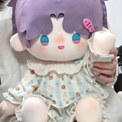 现货居家睡衣40cm厘米娃衣坐姿棉花娃娃衣服无属性玩偶公仔替换装 - 图2