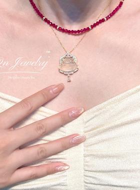 QnJewelry天然红宝石项链