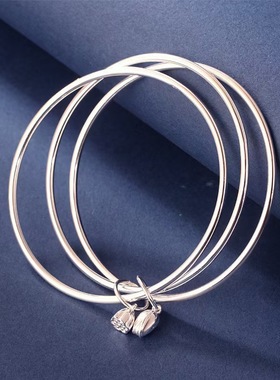 足银9999两世欢手镯女闭口纯银年轻款三生三世抖音同款一件代发