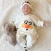 Mùa thu và mùa đông không khí cotton bướm quần áo một mảnh quần áo bông bướm quần áo trẻ em quần áo bé sơ sinh quần áo trẻ sơ sinh - Áo liền quần quần áo trẻ em cao cấp Áo liền quần