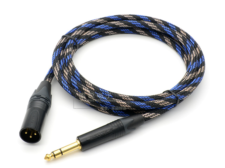 进口CANARE卡农公母转6.35对大三芯TRS平衡音频调音台XLR卡侬线 - 图0