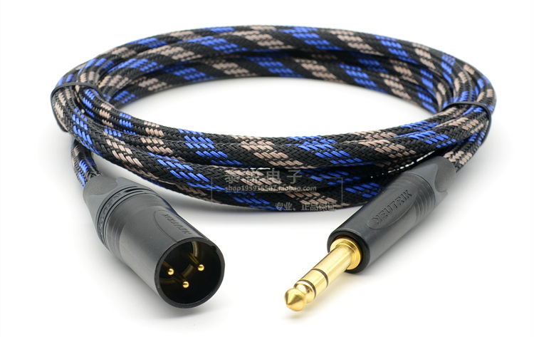 进口CANARE卡农公母转6.35对大三芯TRS平衡音频调音台XLR卡侬线 - 图1