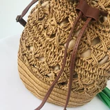 Летний плетеный ремешок для сумки ручной работы, пляжная сумка через плечо, на шнурках