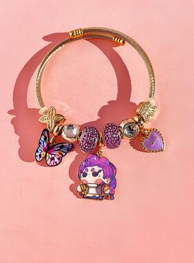 手串调节POP爱心吊坠猎魔蝴蝶结