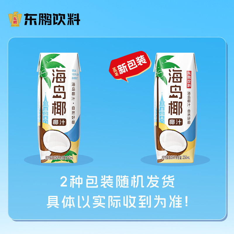 海岛椰椰汁自然好椰250ml*24盒整箱植物蛋白饮料东鹏椰子汁饮品 - 图3