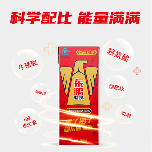 东鹏特饮牛磺酸B族维生素饮料250ml*24盒整箱品牌官方抗疲劳饮品 - 图1