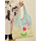 Очень большая дизайнерская оригинальная розовая сумка на одно плечо, шоппер, в цветочек