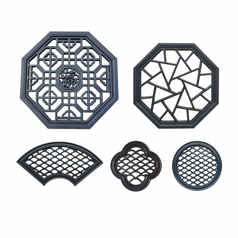 树脂透窗大全新中式仿古假窗花塑料墙面装饰复古风农村小庭院挂件,淘宝优惠券,粉丝福利购,淘宝优惠卷