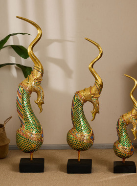 吉祥物龙角摆件艺术木质工艺品