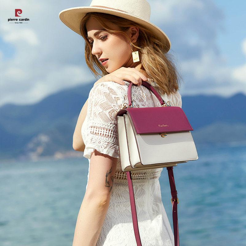 皮尔卡丹2022新款轻奢手提单肩包 皮尔卡丹女包女士包袋