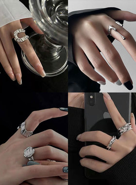 男女通用轻奢个性小众戒指/指环