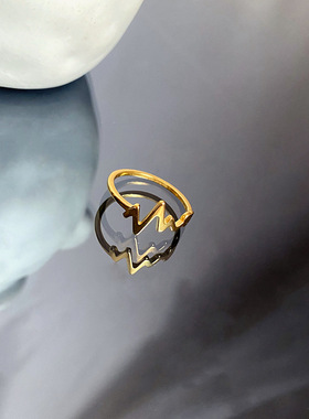 钛钢个性设计感戒指女2022年新款