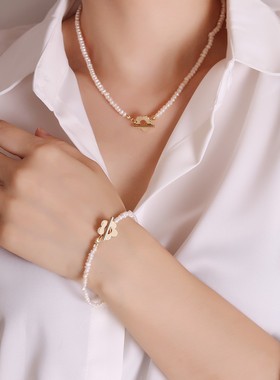 天然珍珠项链2023年新款女