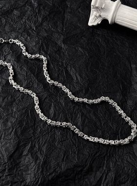 钛钢帝王链项链男生潮百搭不掉色