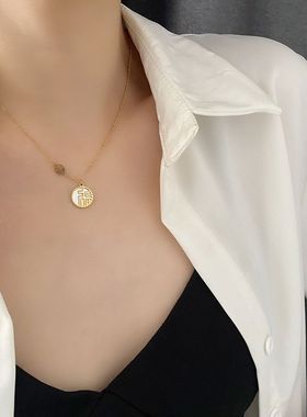 「福字系列」福字钛钢项链