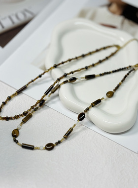 秋冬美拉德色系项链毛衣链