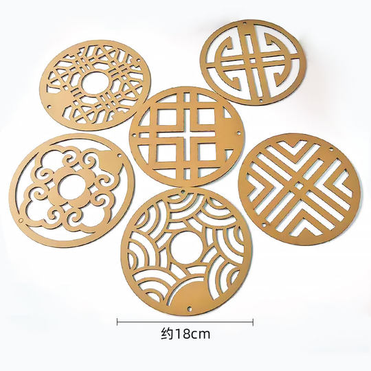 幼儿园国风光影环创材料窗户走廊挂饰吊饰区角彩色玻璃纸光影游戏