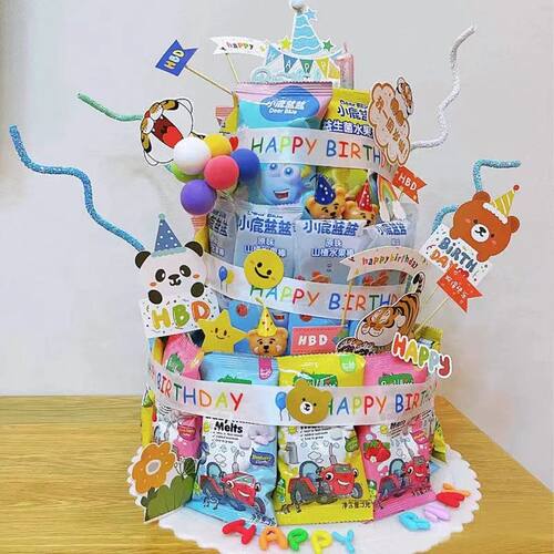 小红书同款生日道具仪式感零食蛋糕diy材料插件儿童模型泡沫摆件 - 图2