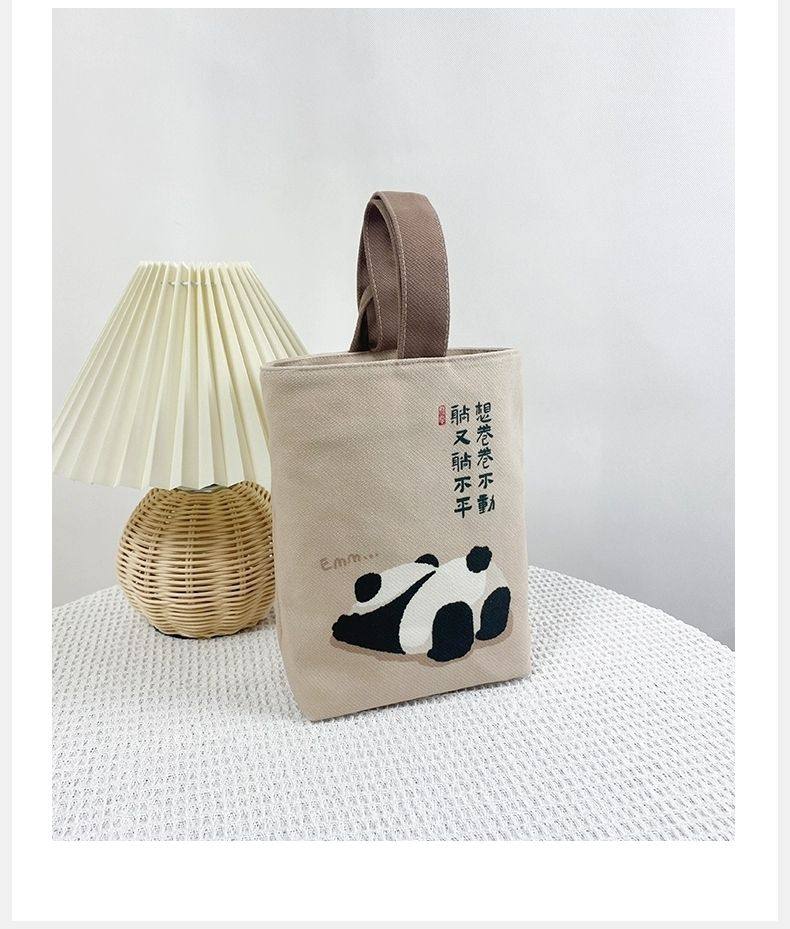 中国风高颜值复古水桶帆布包2024新款便携式上班外出手提小拎包女,淘宝优惠券,粉丝福利购,淘宝优惠卷