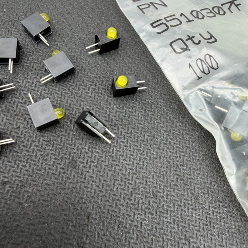 551-0307F LED发光二极管5510307F黄色红色绿色橙3MM 0407 0507 - 图2