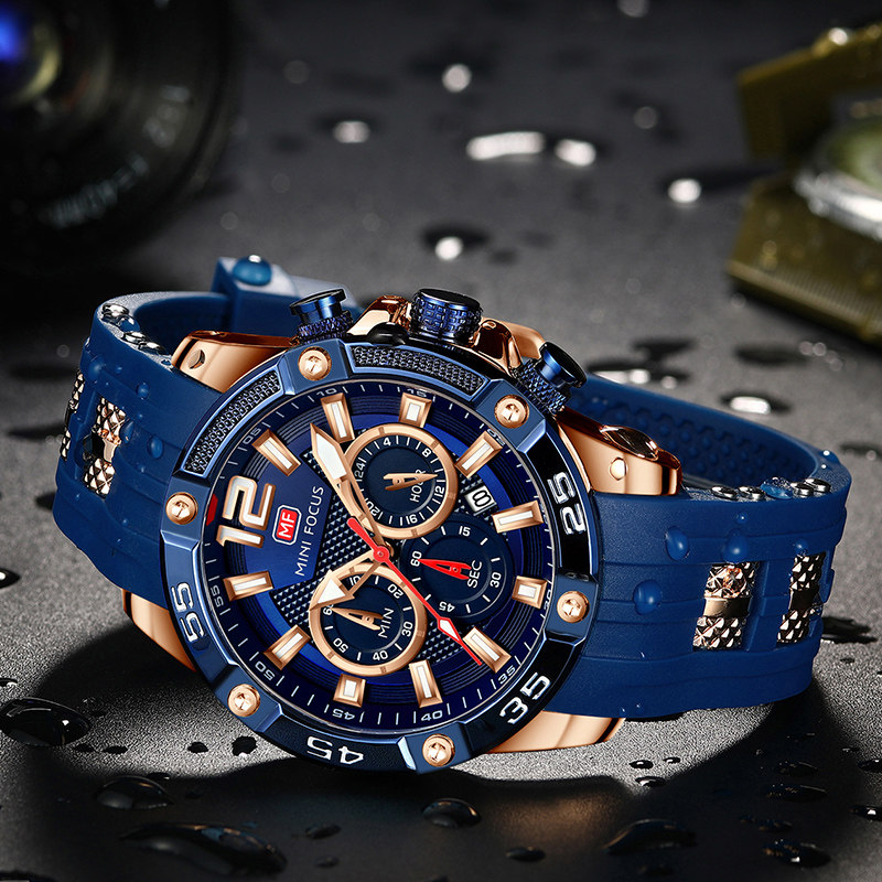 宝格拉BAOGELA运动手表休闲男表防水石英多功能学生大表盘男手表