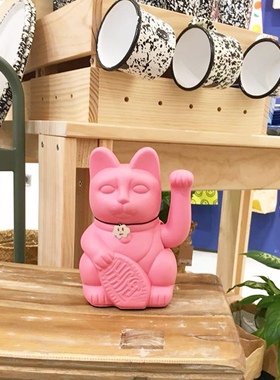 塑料招财猫日式桌面招财摆件潮玩