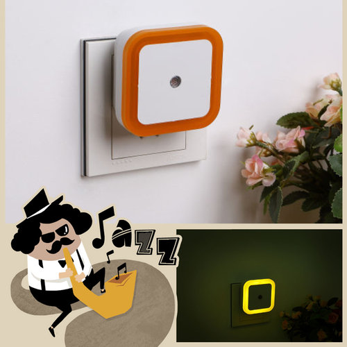 买一送一LED黄色白色蓝色暖光小夜灯 光控感应宝宝婴儿喂奶起夜灯 - 图1