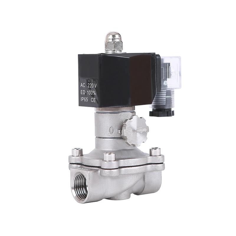 304不锈钢电磁阀带手动应急开户外防雾防潮水阀电子控制阀规格齐 - 图1