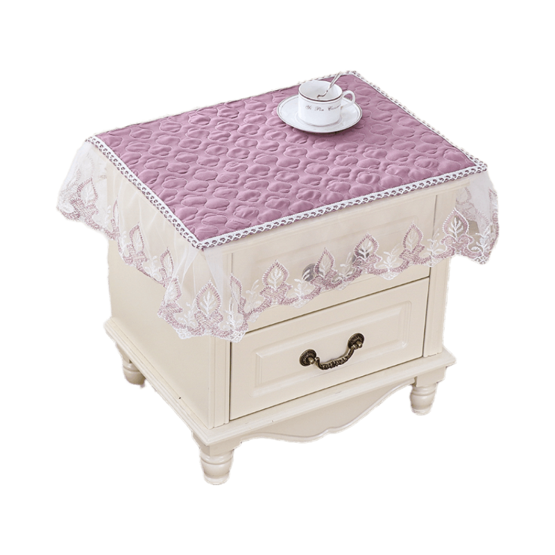 床头柜盖布防滑加厚欧式布艺蕾丝家用打印机防尘保护罩套简约现代,淘宝优惠券,粉丝福利购,淘宝优惠卷