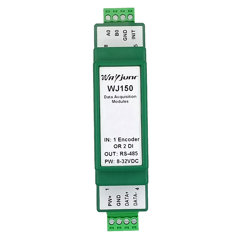 维君瑞1路编码器脉冲信号计数器计米器2DI高速ModbusRTU模块WJ150-图3