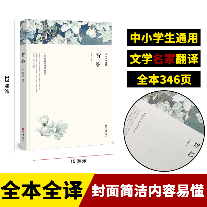 【完整版发货】朱自清精选集— 背影 中国现代散文的典范当代名家小说 初高中生课外阅读书 中国文联出版社 - 图0