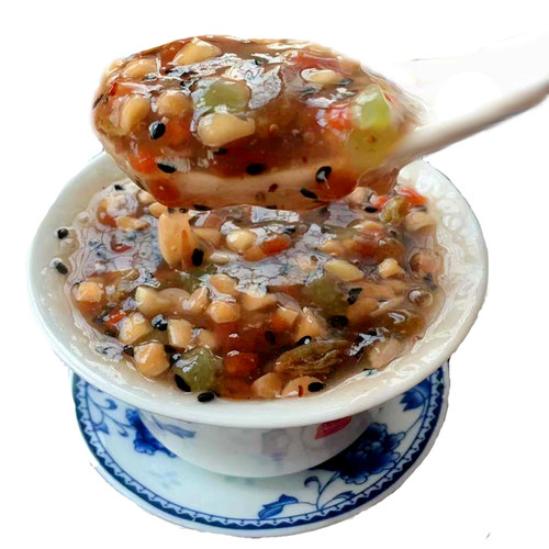 开封特产德宋堂杏仁茶配料老北京杏仁粉藕粉羹早餐玫瑰代餐粥包邮 - 图3
