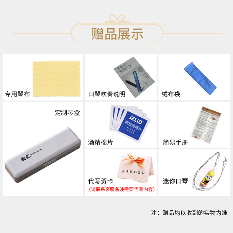 国光旗舰店上海国光口琴专业演奏级初学者学生入门24孔复音C调7调12大调套装3