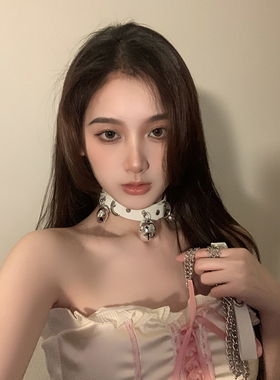 万圣节成人项圈情趣铃铛颈带女颈带choker链子项链锁骨链颈链脖圈