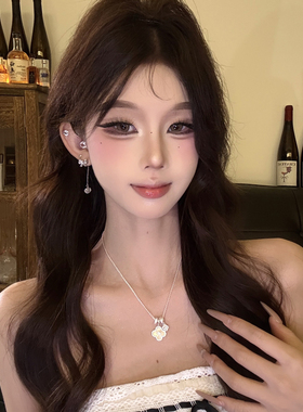 【Mielin】温柔香颂 轻奢闪锆四叶草项链简约高级感锁骨链choker