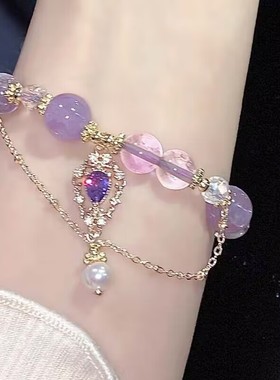 紫珠琉璃手链轻奢手串