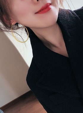 经典大圈圈新款潮夸张风酷酷耳圈