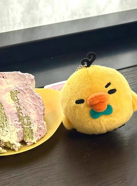 日本ULALOV每日生活表情轻松熊哭哭熊哥熊妹领结鼻孔鸡毛绒包挂件