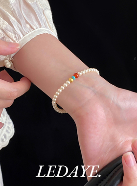 李大爷的店红玛瑙显白新中式手串