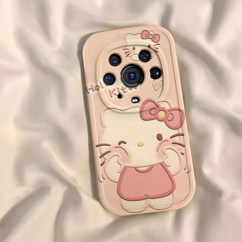 适用于荣耀magic3pro手机壳可爱卡通hellokitty凯蒂猫女学生新款网红硅胶软壳防摔全包镜头高颜值网红保护套 - 图1