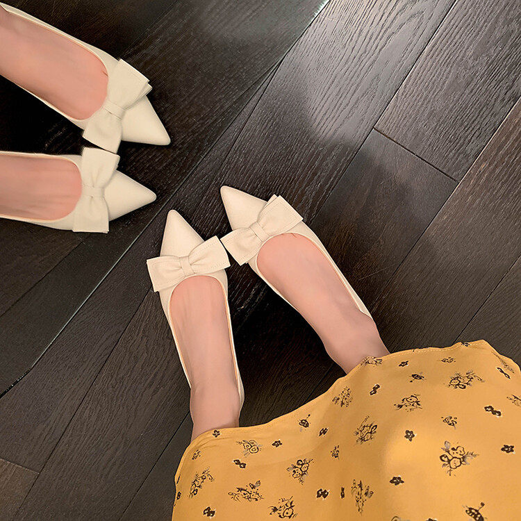 蝴蝶结仙女单鞋~美丽自信~ins风尖头猫跟时装鞋~新款,淘宝优惠券,粉丝福利购,淘宝优惠卷